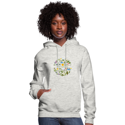 Women's Hoodie stay natural - heather oatmeal