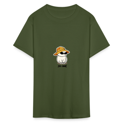 Unisex Classic T-Shirt cat so cool - military green