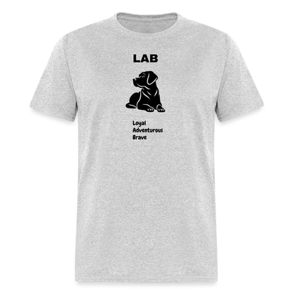 Unisex Classic T-Shirt lab dog lover shirt - heather gray