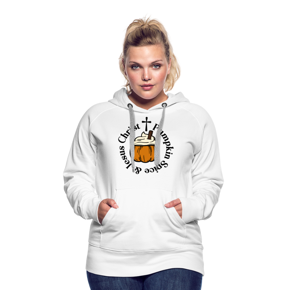 Women’s Premium Hoodie pumpkin spice hoodie - white