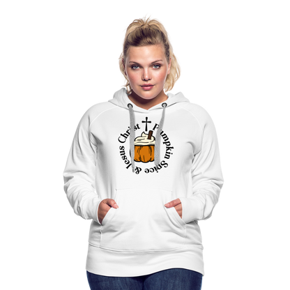 Women’s Premium Hoodie pumpkin spice hoodie - white