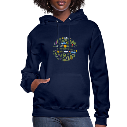 Women's Hoodie stay natural - navy