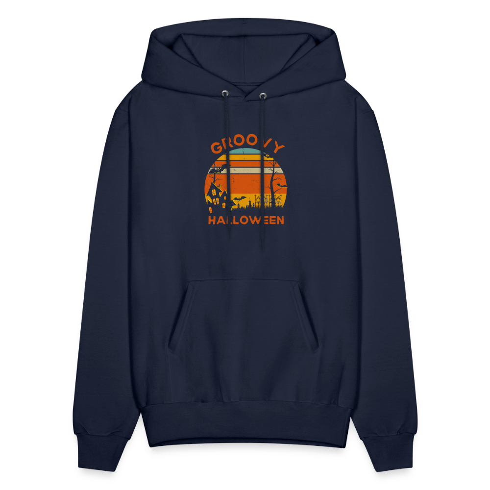 Men's Hoodie groovy halloween - navy