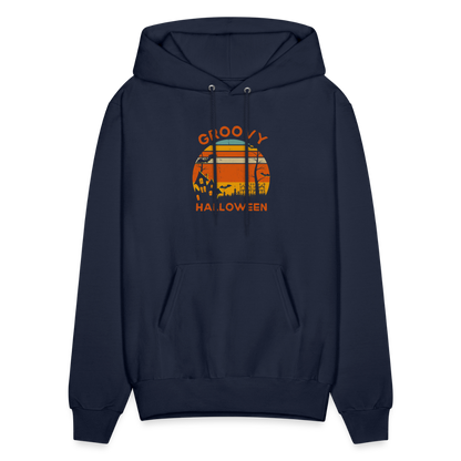 Men's Hoodie groovy halloween - navy