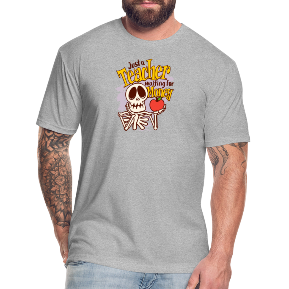 Fitted Cotton/Poly T-Shirt by Next Level funny Teacher shirt Halloween shirts - heather gray