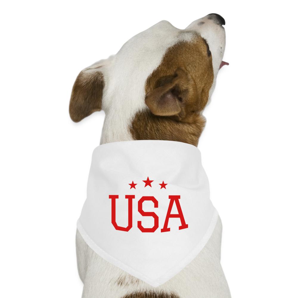 Dog Bandana usa dog bandana - white