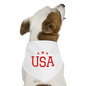 Dog Bandana usa dog bandana - white