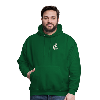 Men's Hoodie music Jesus is the song that I sing - forest green