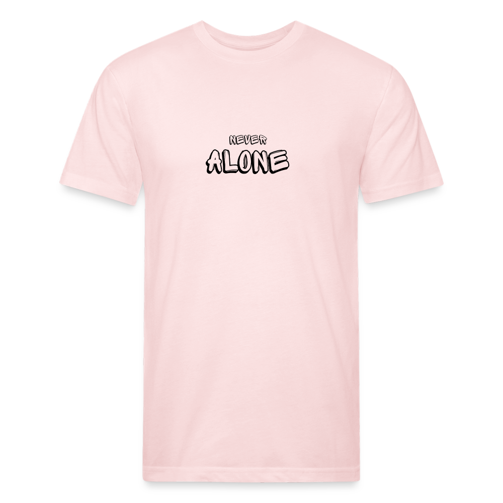 Fitted unisex/Poly T-Shirt by Next Level never alone - blush pink 