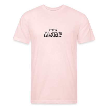 Fitted unisex/Poly T-Shirt by Next Level never alone - blush pink 