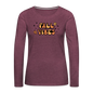 Women's Premium Long Sleeve T-Shirt fall vibes - heather burgundy