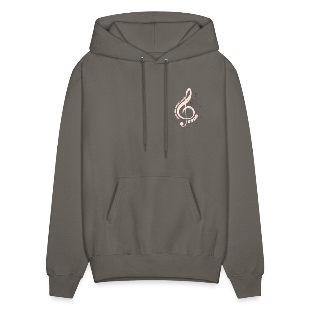 Men's Hoodie music Jesus is the song that I sing - asphalt gray