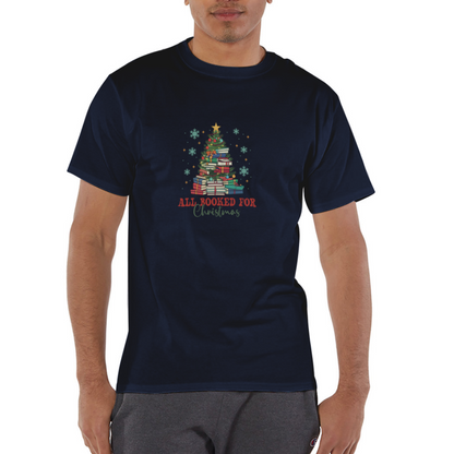 Champion Unisex T-Shirt Christmas Shirt - navy