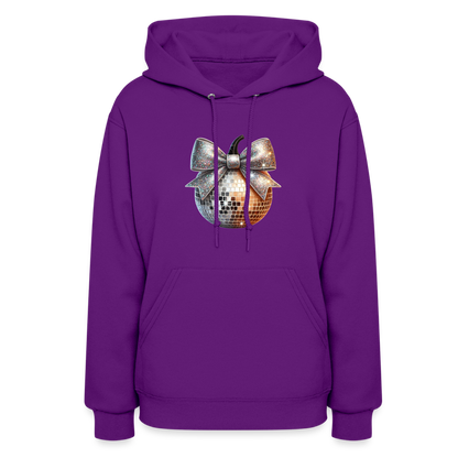 Women's Hoodie disco ball - purple