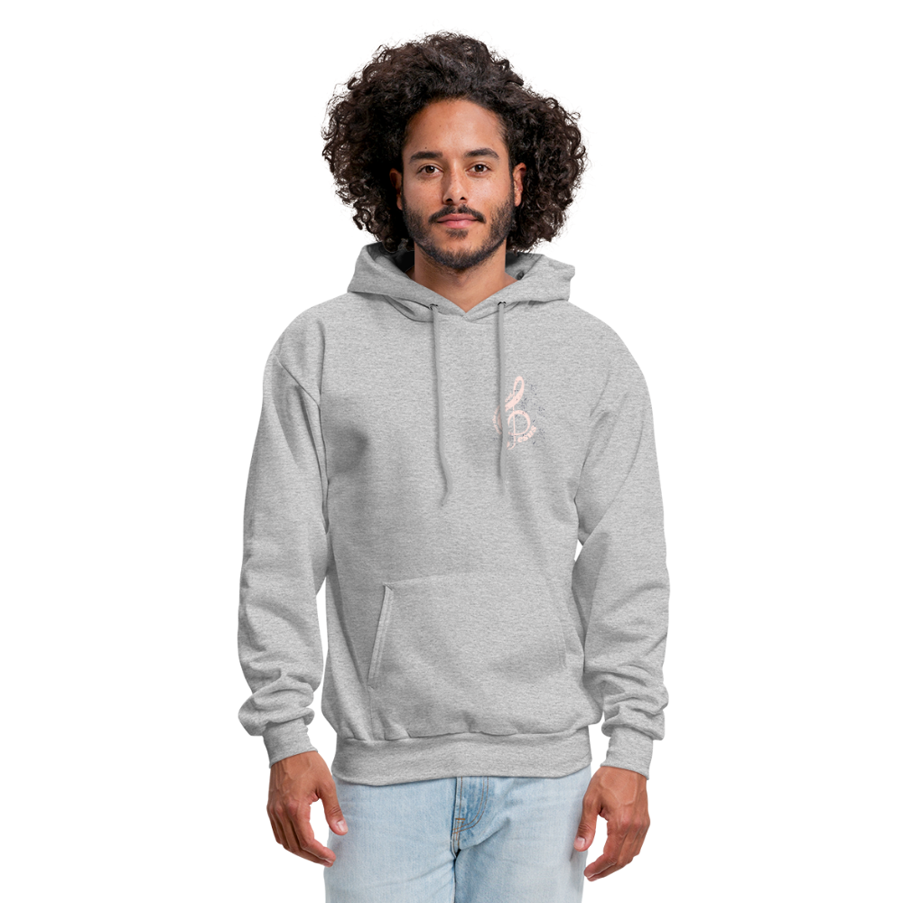 Men's Hoodie music Jesus is the song that I sing - heather gray