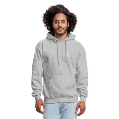 Men's Hoodie music Jesus is the song that I sing - heather gray