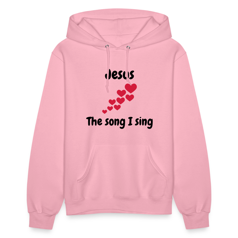 Women's Hoodie Jesus the song that I sing - classic pink