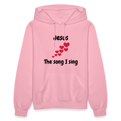 Women's Hoodie Jesus the song that I sing - classic pink