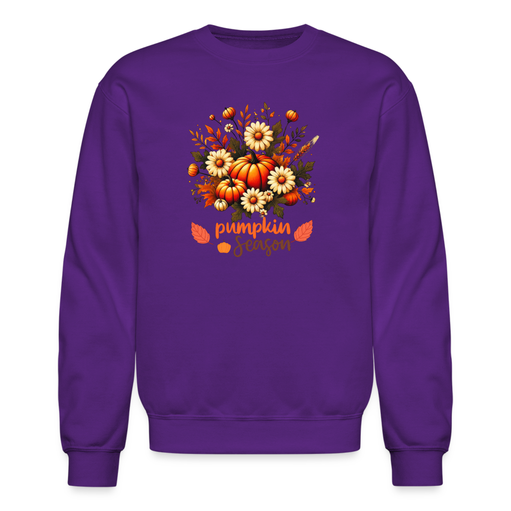 Crewneck Sweatshirt women pumpkin fall sweater - purple