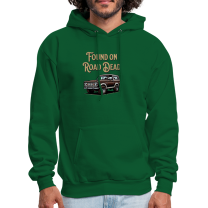 Men's Hoodie Ford Hoodie Found on Road Dead - forest green