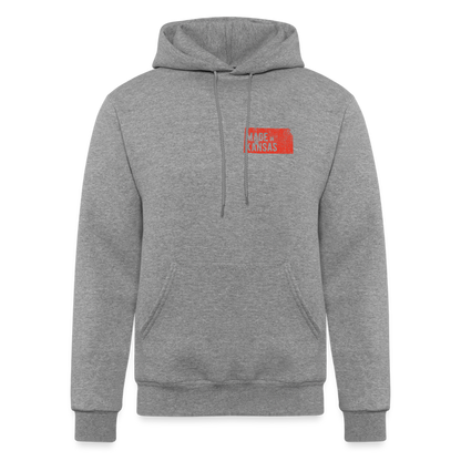 Champion Unisex Powerblend Hoodie made in Kansas - heather gray