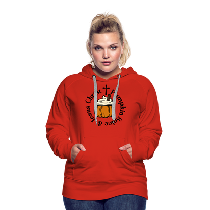 Women’s Premium Hoodie pumpkin spice hoodie - red