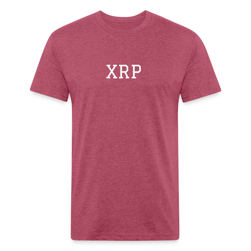 Fitted Cotton/Poly T-Shirt by Next Level XRP shirt - heather burgundy