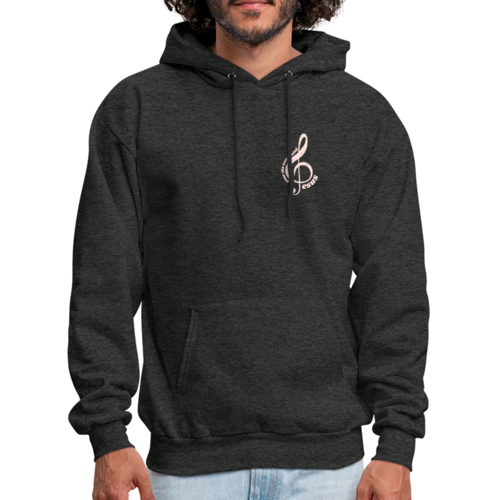 Men's Hoodie music Jesus is the song that I sing - charcoal grey