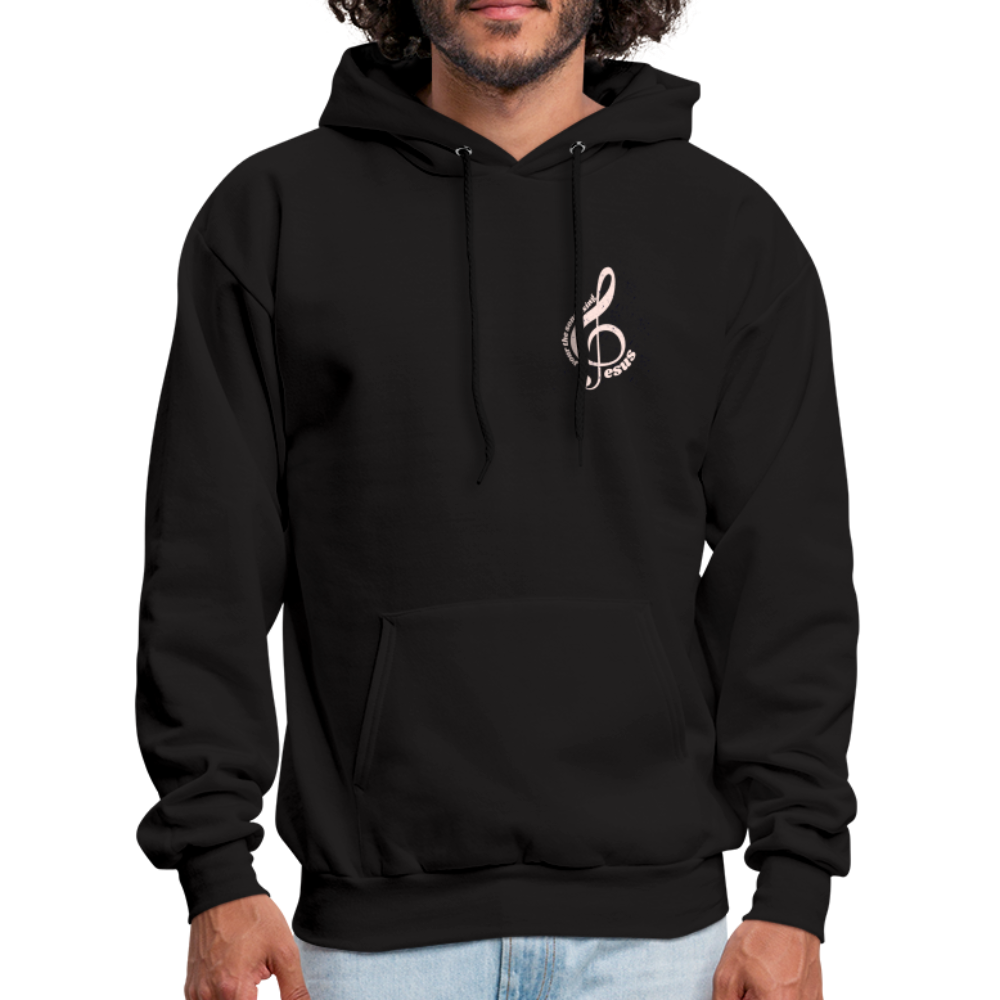 Men's Hoodie music Jesus is the song that I sing - black