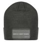 Patch Beanie - charcoal grey