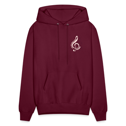 Men's Hoodie music Jesus is the song that I sing - burgundy