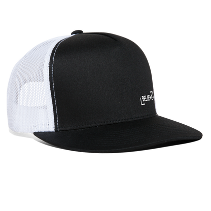 Trucker Cap believe hat - black/white