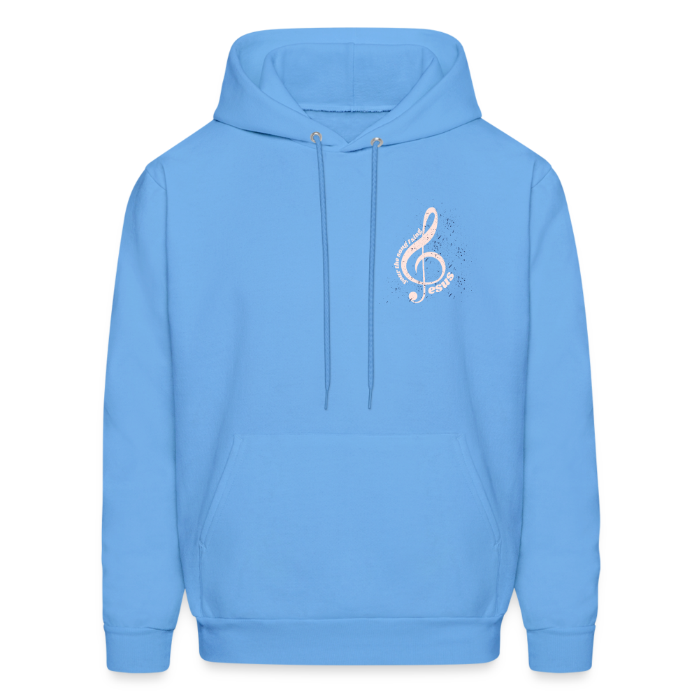 Men's Hoodie music Jesus is the song that I sing - carolina blue