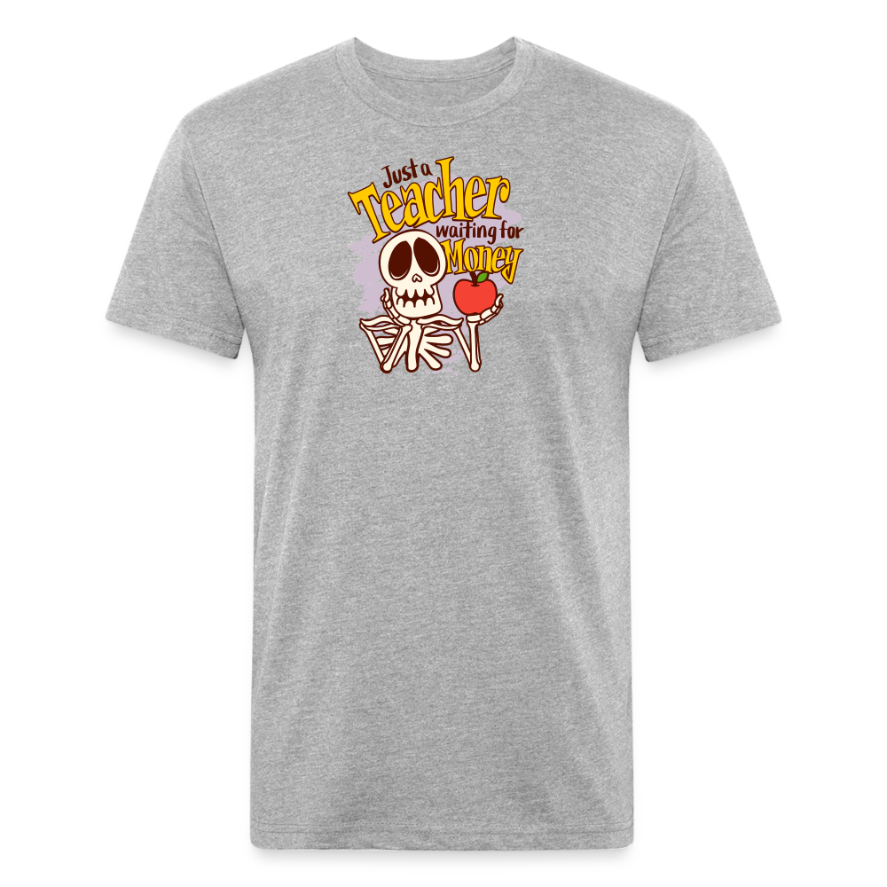 Fitted Cotton/Poly T-Shirt by Next Level funny Teacher shirt Halloween shirts - heather gray