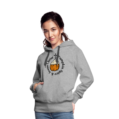 Women’s Premium Hoodie pumpkin spice hoodie - heather grey