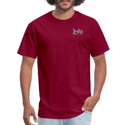 Unisex Classic T-Shirt Love shirt - burgundy