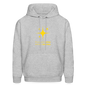 Men's Hoodie stars cant shine without darkness - heather gray