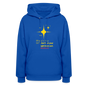 Women's Hoodie wheres your oil - royal blue