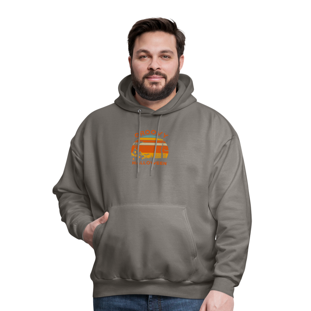 Men's Hoodie groovy halloween - asphalt gray