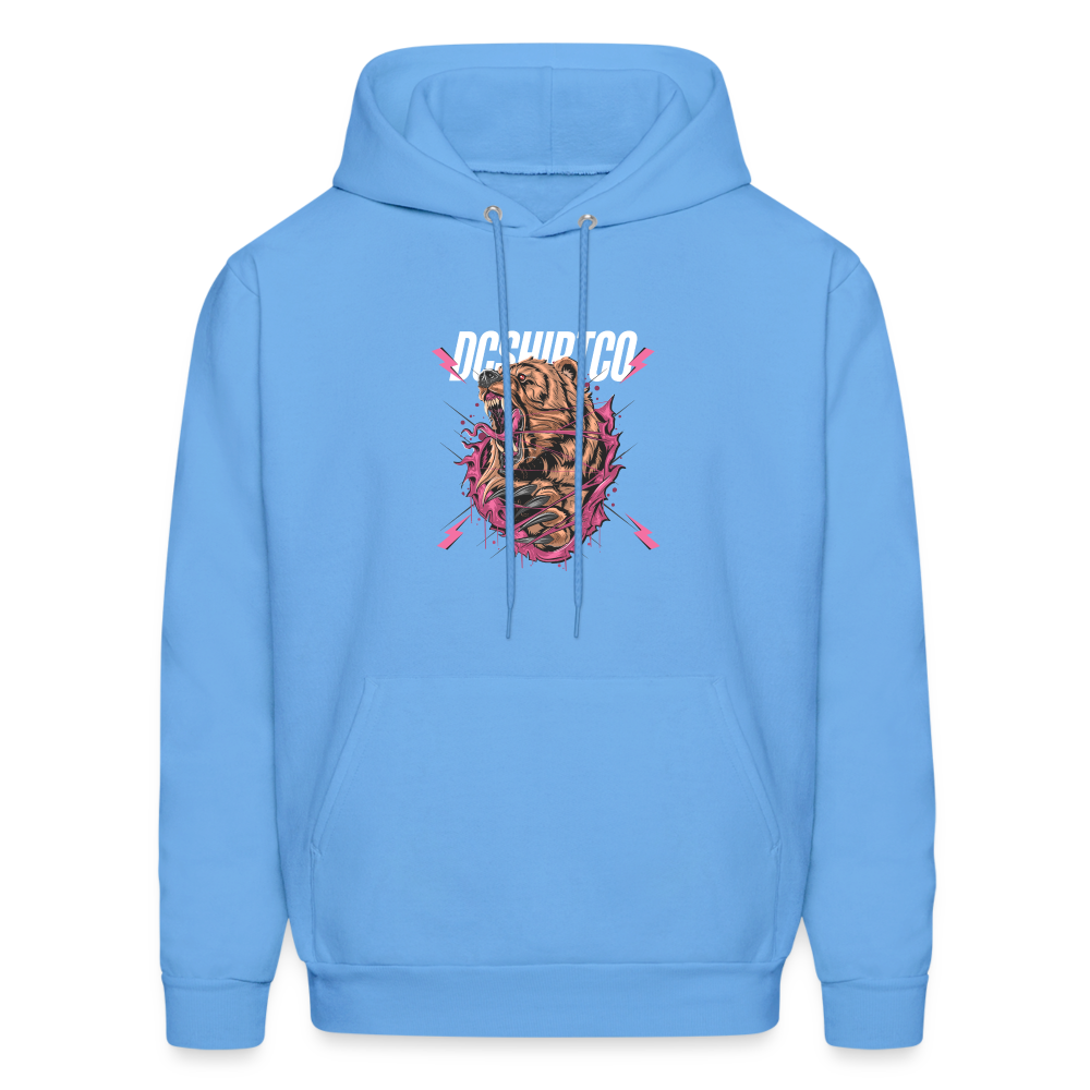 Men's Hoodie dc shirt co bear - carolina blue