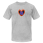 Unisex Jersey T-Shirt by Bella + Canvas holy fire - heather gray