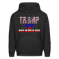 Men's Hoodie Trump Vance Hoodie Keep America Safe - charcoal grey