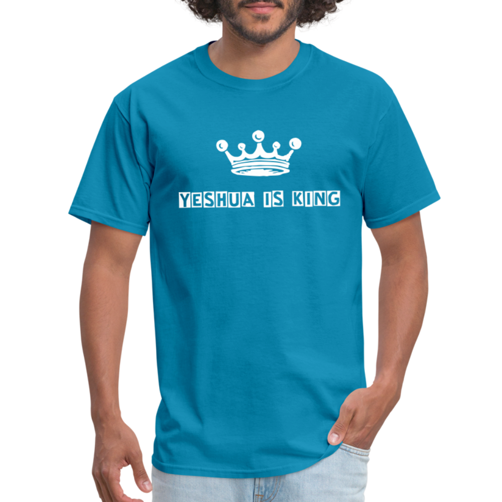 Unisex Classic T-Shirt Yeshua is King - turquoise