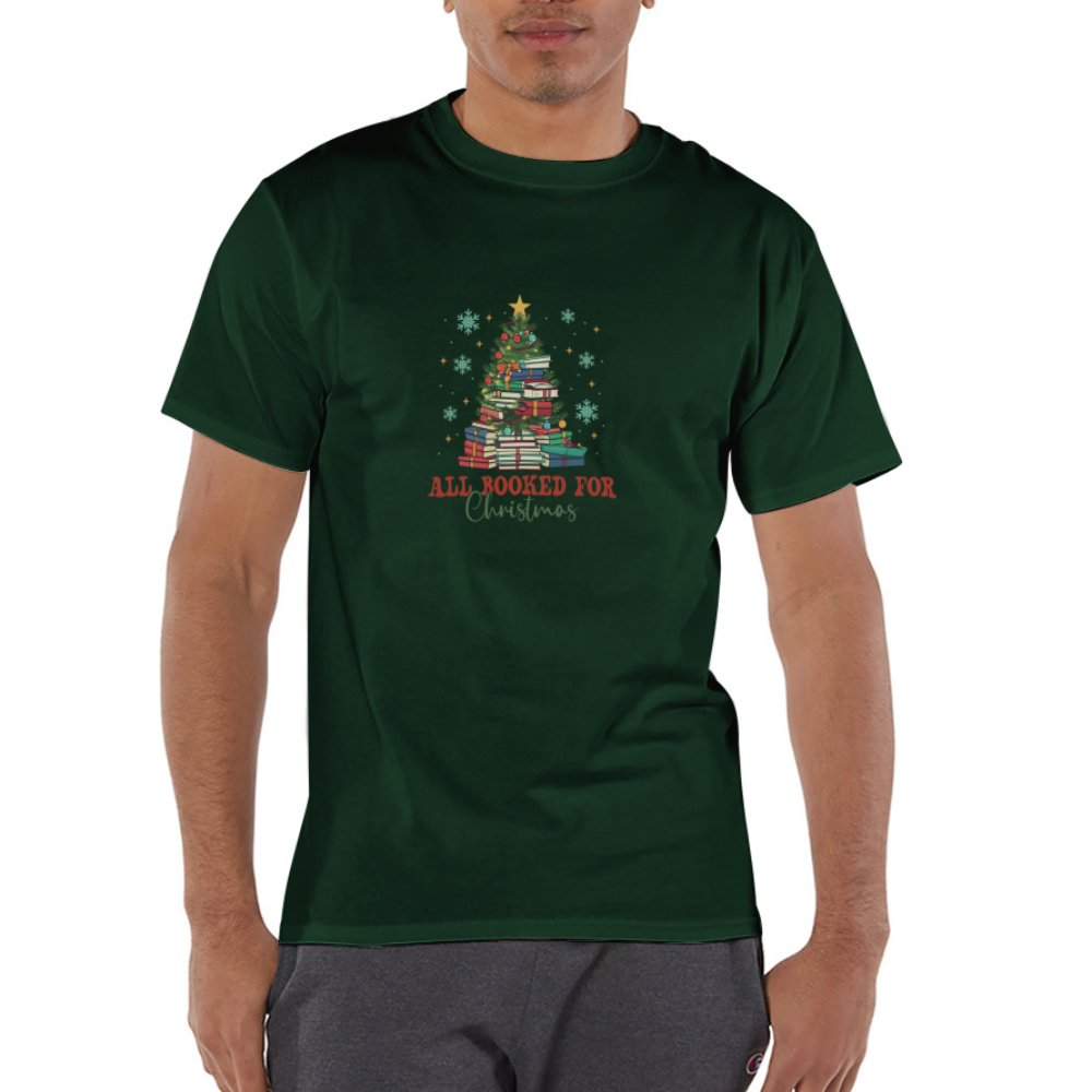 Champion Unisex T-Shirt Christmas Shirt - Dark Green