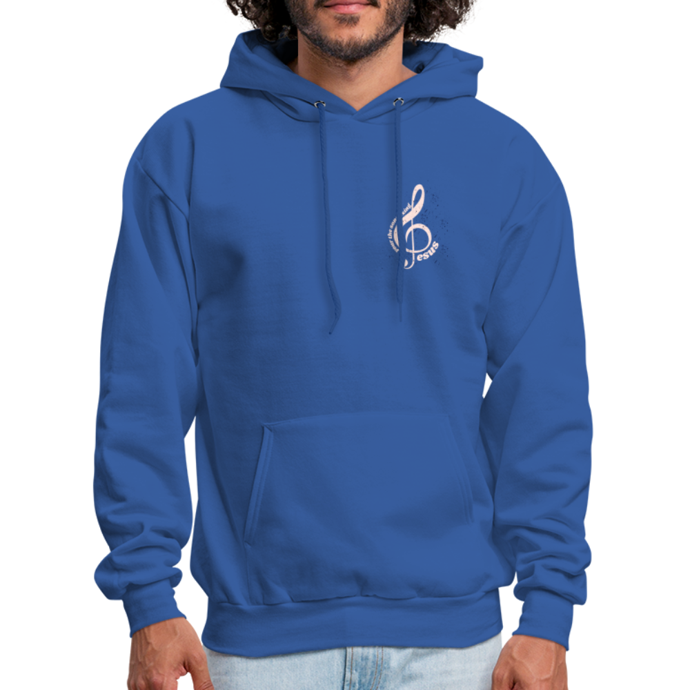 Men's Hoodie music Jesus is the song that I sing - royal blue