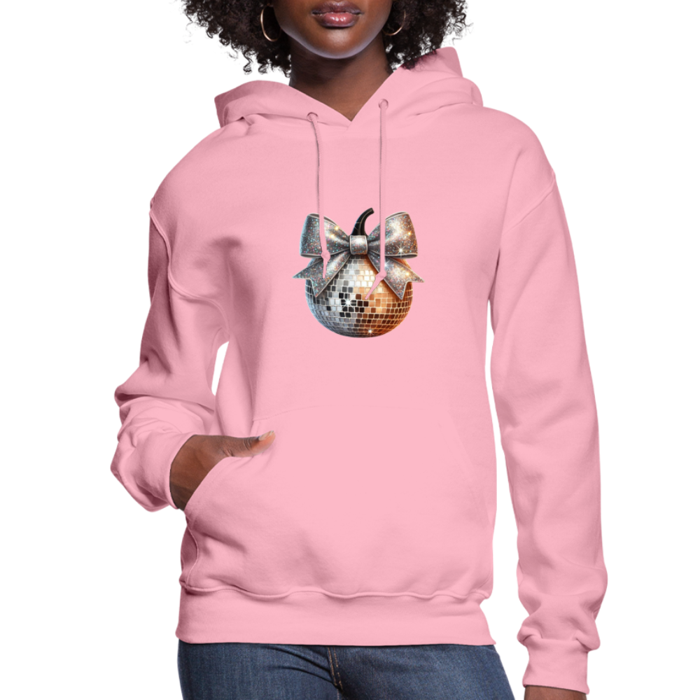 Women's Hoodie disco ball - classic pink