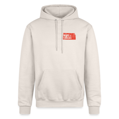 Champion Unisex Powerblend Hoodie made in Kansas - Sand