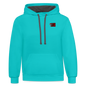 Contrast Hoodie lion - scuba blue/asphalt