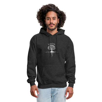 Men's Hoodie tree of life - charcoal grey