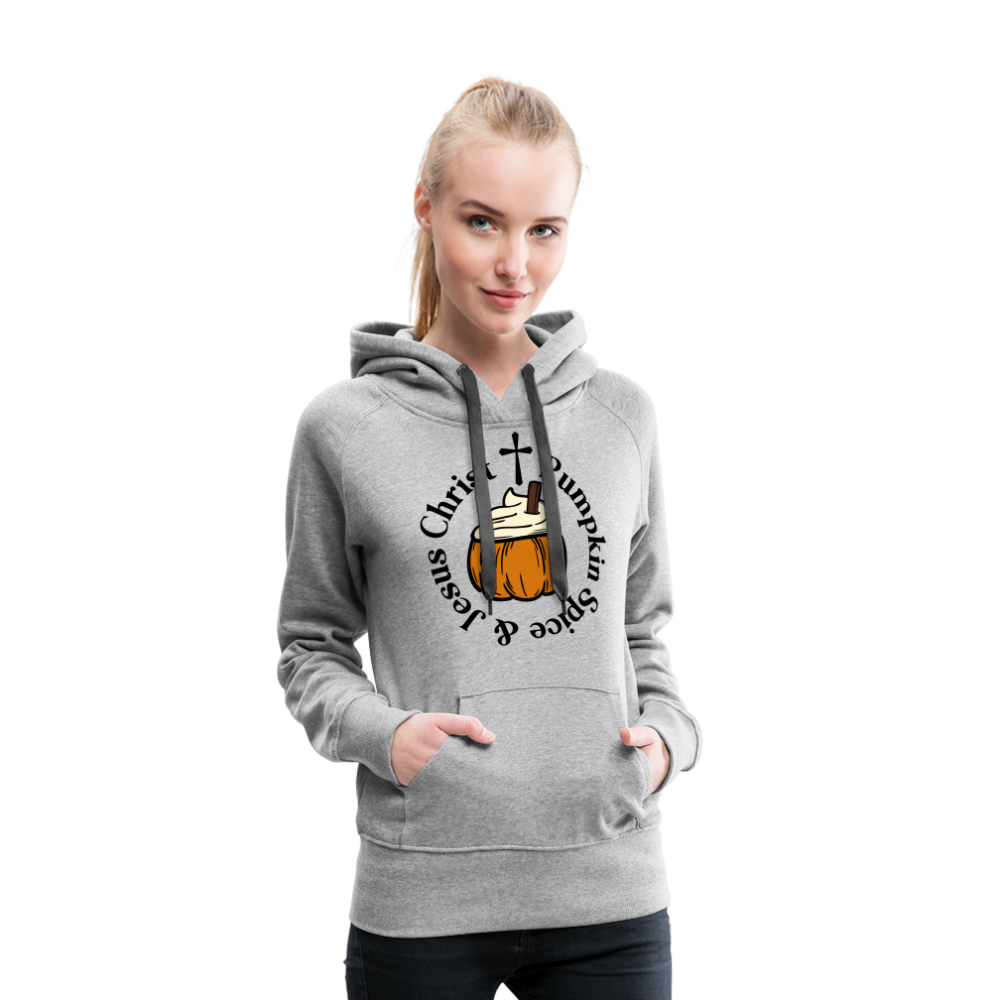 Women’s Premium Hoodie pumpkin spice hoodie - heather grey